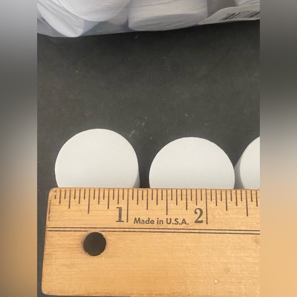 Darice Foamies Foam Shapes Fake Faux Marshmallows larger size lot of 95 - Picture 4 of 9